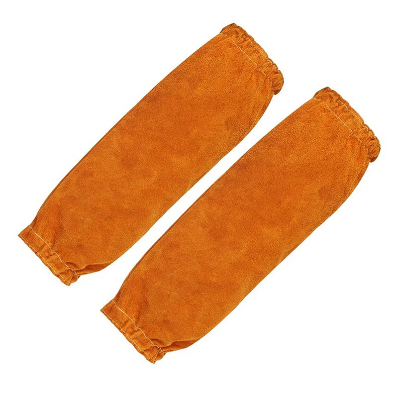 Washable Wear-resistant Heat Insulation Cowhide Leather Welding Apron Soldering Protective Clothing Blacksmith Oasis Select 43cm Sleeves