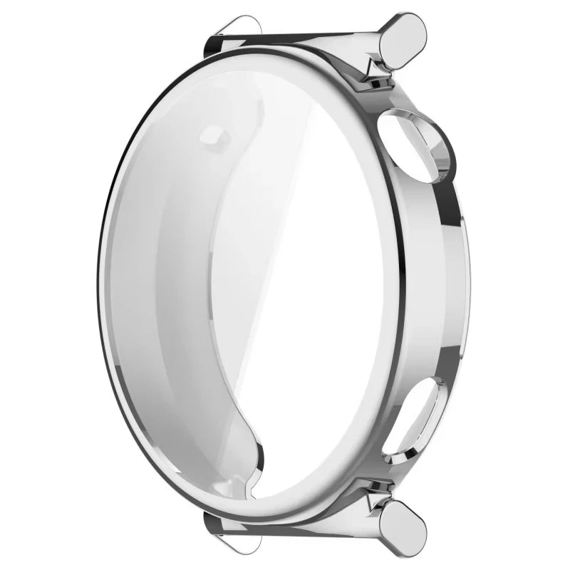 TPU Full Case for Huawei Watch GT5 46mm & 41mm Screen Protector Smartwatch Case Cover Oasis Select Silver 41MM