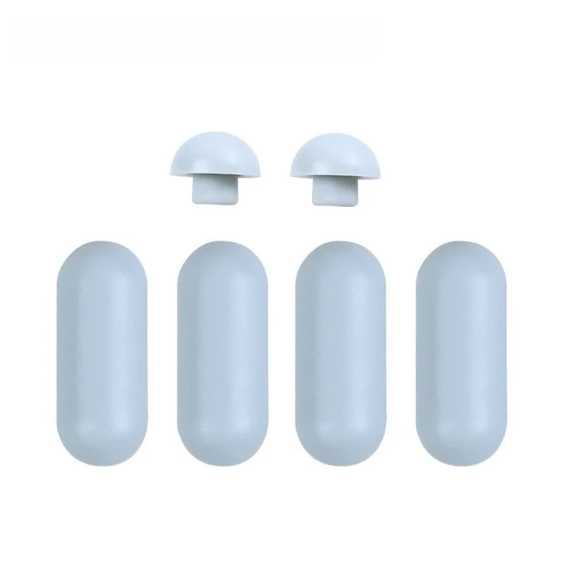 6pcs/lot Plastic Antislip Gasket Toilet Seat Cushion Pads Cover Bumper Bathroom Lifter Kits Bathroom Accessories Oasis Select 6pcs