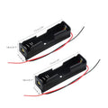 1/5pcs Black Plastic AA LR6 HR6 Battery Storage Case Clip Holder Container 1X 4X 18650 Battery Storage Box Case Wire Lead Pin Aa Oasis Select 1X-2pcs