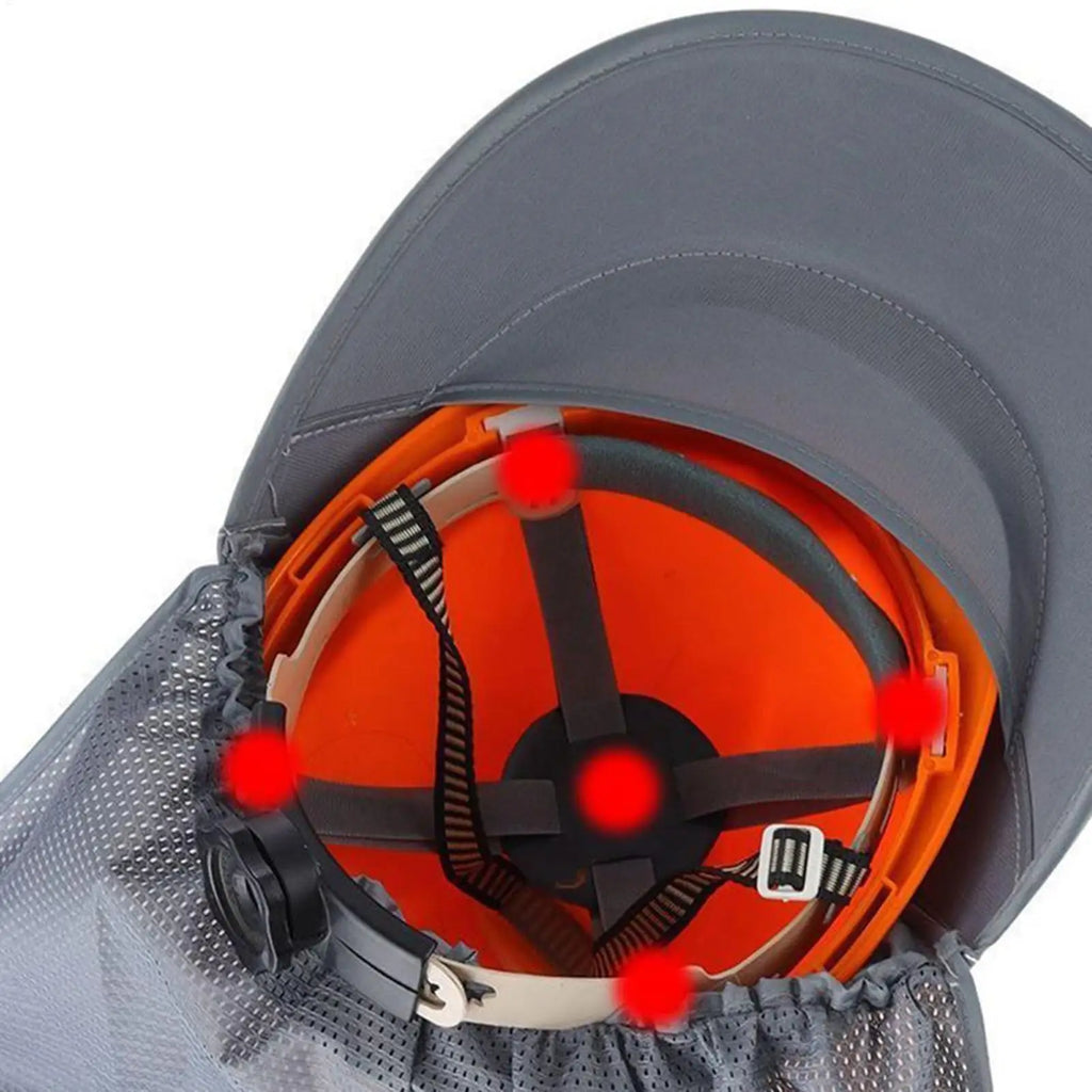 Hard Hat Visor Sun Shade Hard Hat Sun Visor Reflective Strip Protective Helmet Accessories for Warehouse Gardening Working Men Oasis Select