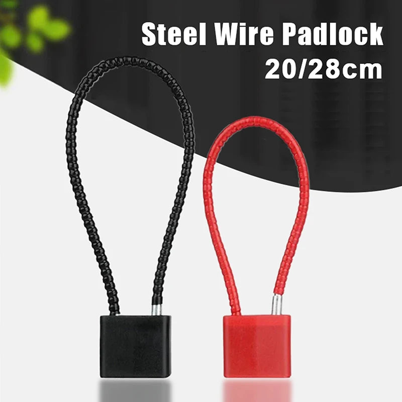 Hot Sale Steel Wire Padlock Cabinet Lock,with Key Anti-theft Lock,Dormitory Cabinet Luggage Lock Helmet Lock Oasis Select