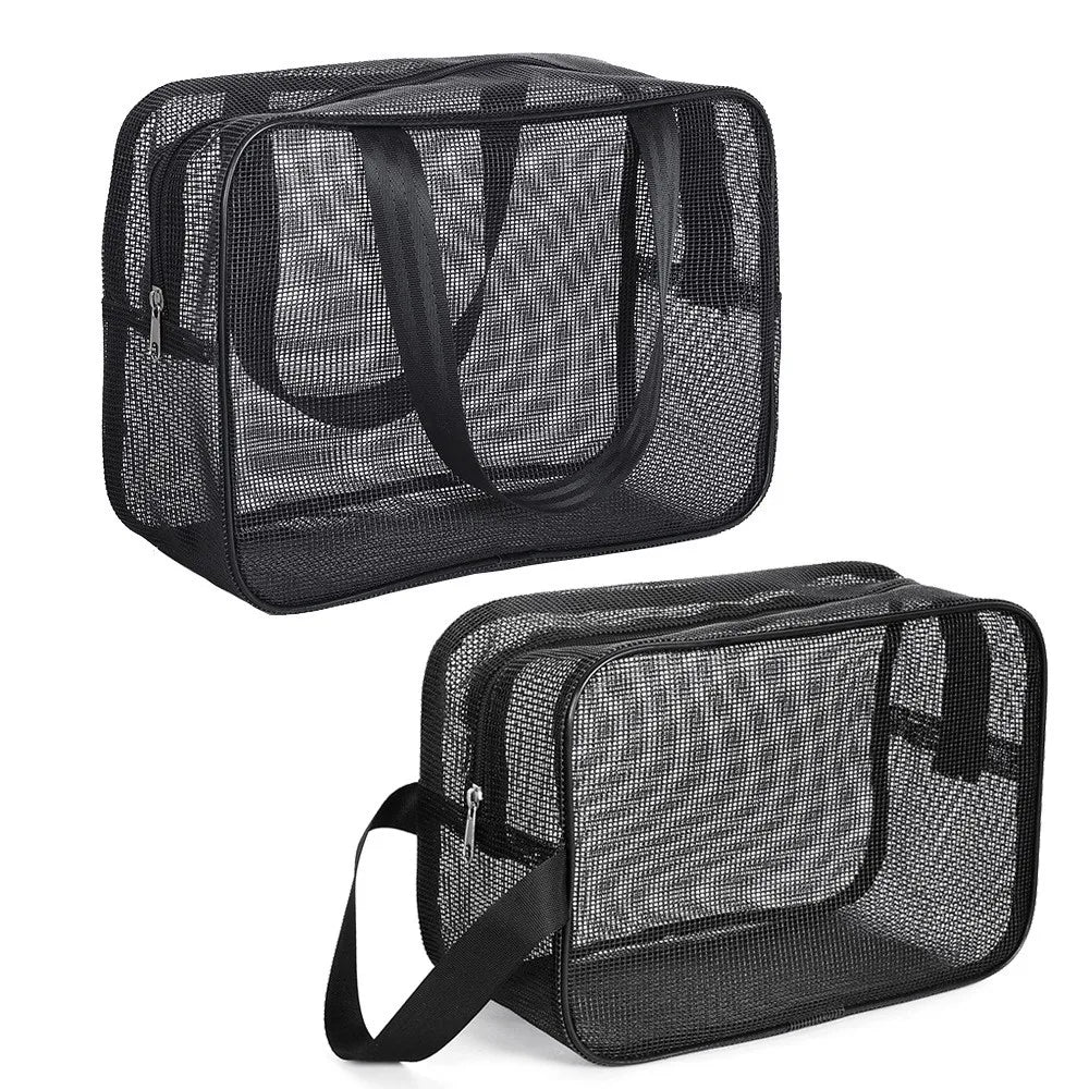 Mesh Shower Caddy Tote Bag Cosmetic Storage Bag Multifunctional Shower Bag Large Capacity Portable Toiletry Organizer Oasis Select