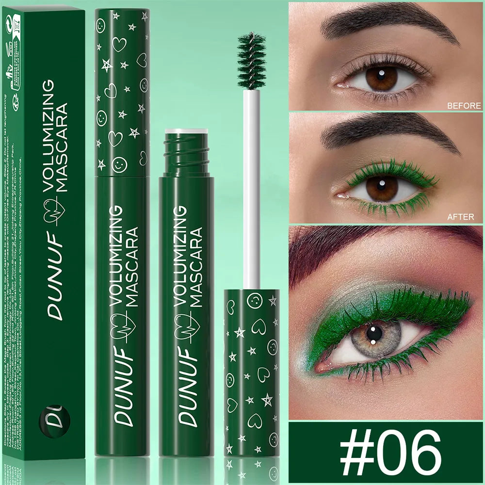 DUNUF Colorful Waterproof Mascara – Curling & Lengthening