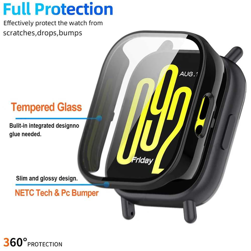 Redmi Watch 5 Active/Lite Case – Tempered Glass + PC Cover Smartwatch Case Cover Oasis Select