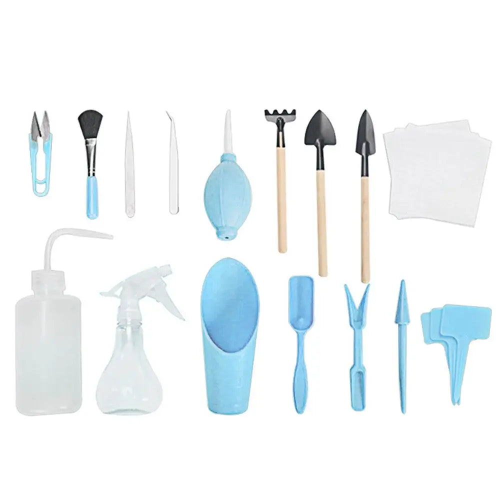 DIY Bonsai & Succulent Planting Tool Kit – 12/16 Pcs Garden Set