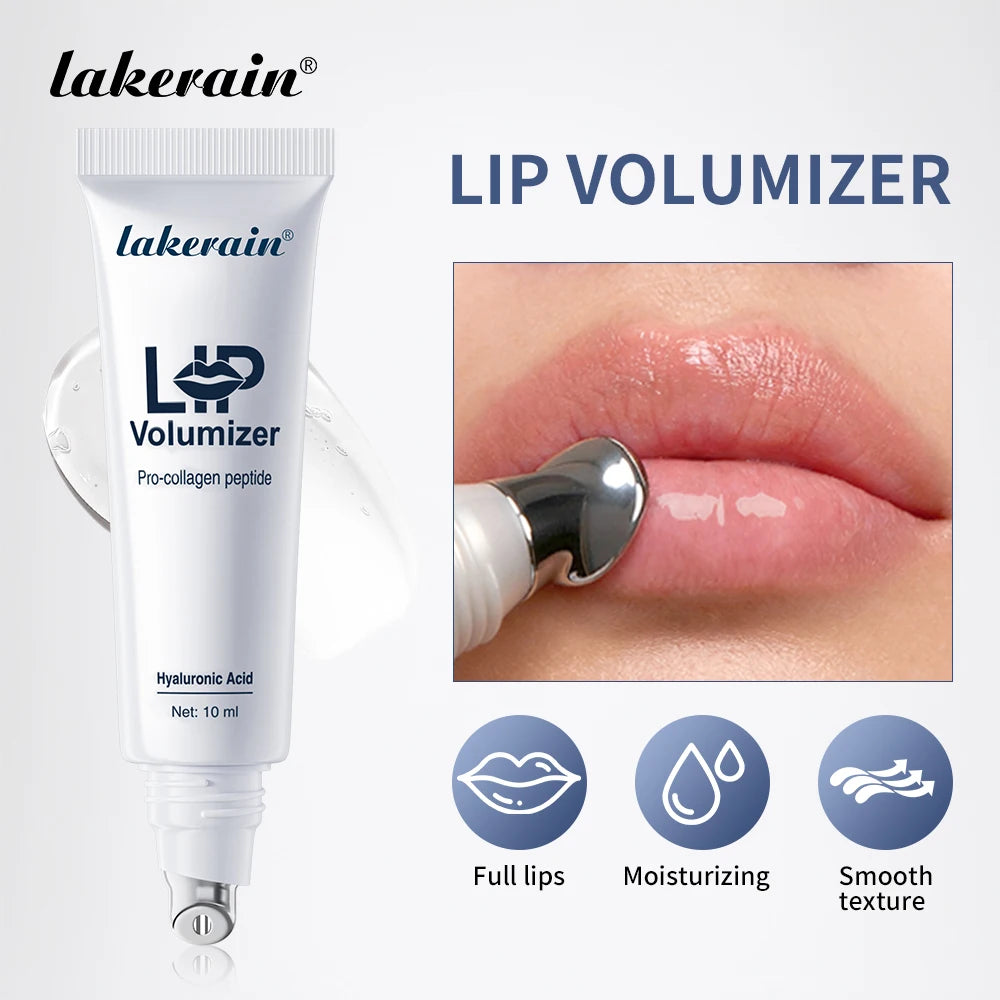 Lip Plumper Gloss Serum Volumizer Deep Hydration Nourishing Moisturizing Fragrance Free Smooth Non Sticky Lip Care Oasis Select