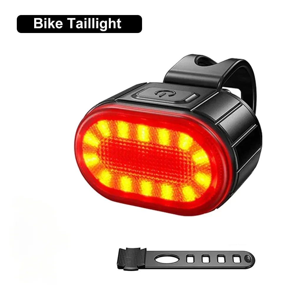 Bike Taillight USB Rechargeable LED Bicycle Lighting Waterproof Cycling Flashing Safety Warning Lamp Bicycle Lantern Accessories Oasis Select Red Lamp 1pc