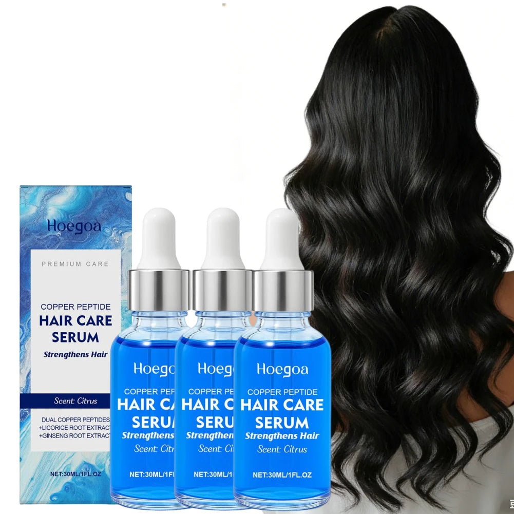 Copper Peptide Hair Growth Serum Hair Dense Prevent Hair Loss Nourishing Scalp Hair Root Smooth Reduce Dry Damage Hair Repair Oasis Select
