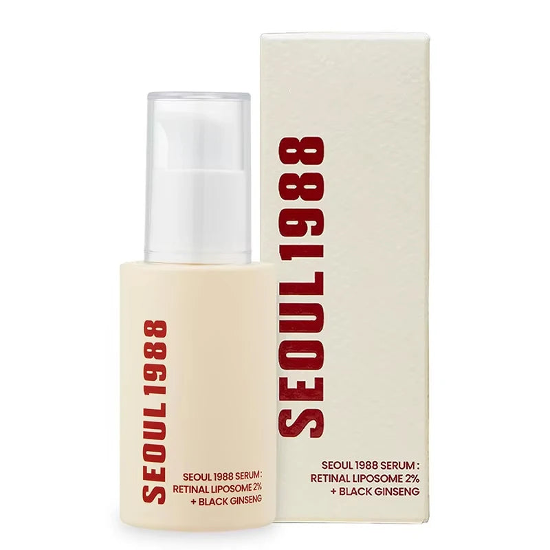 Seoul 1988 Retinol Ginseng Eye & Face Cream Serum Set Firming Moisturizing Diminish Lines Wrinkles Skin Care Essences Oasis Select 1988 essence
