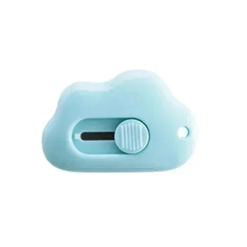 1/2/3pcs Kawaii Mini Cloud Art Utility Knife Express Box Cute Knife Paper Cutter Craft Wrapping Refillable Blade Stationery Oasis Select blue