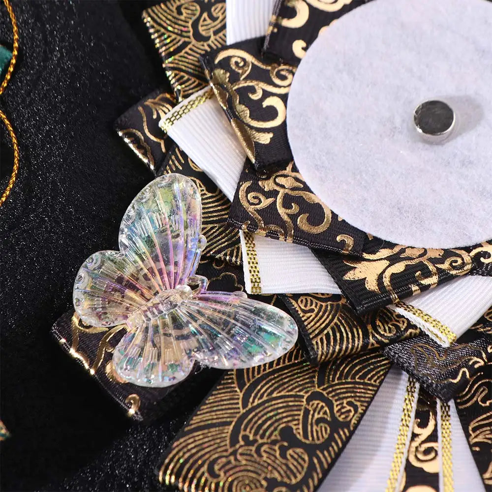 Ribbon Cosplay Ita Bags Rosette Protection Flower Pin Holder 58mm Badge Accessories Fill Backpack Badge Base Tray Itabag Decor Oasis Select