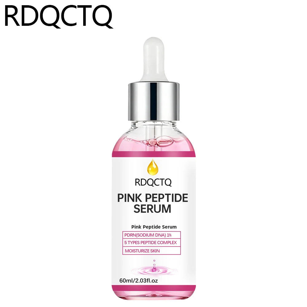 Pink Peptide Essence Serum | 1% PDRN & 5-Peptide Complex Peptide Face Serum Oasis Select