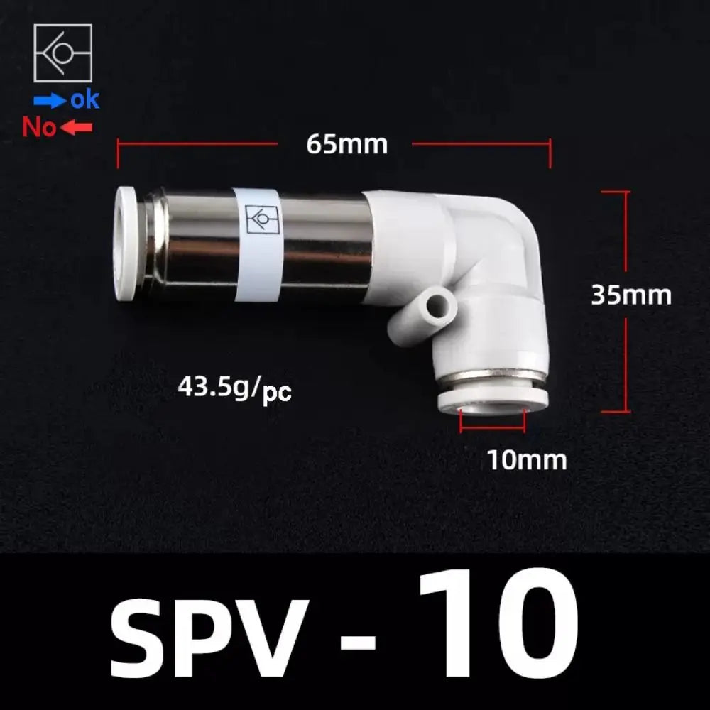 High Quality SPV SPU Pneumatic Pipe Control Valve Non-Reversing 4mm 6mm 8mm Pneumatic Pipe Connector Durable One Way Check Valve Oasis Select SPV 10 Other