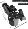 Dual-Head Super Clamp 1/4"-20 Ball Head Mount for GoPro DJI Phone