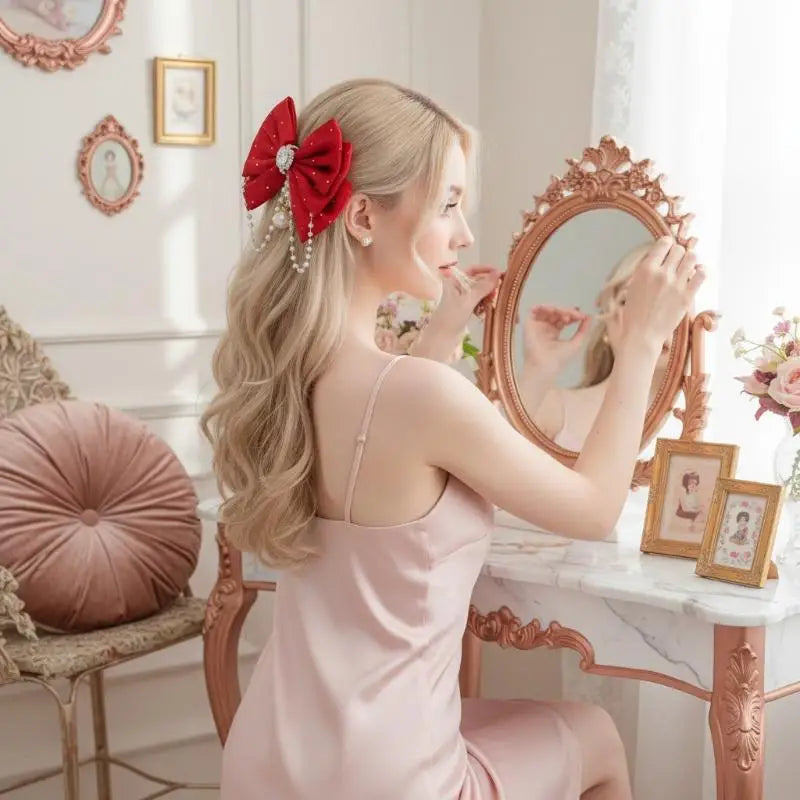 Rhinestone Bow Hair Clip for Girls – Princess Party Accessory Girls Hair Clip Oasis Select