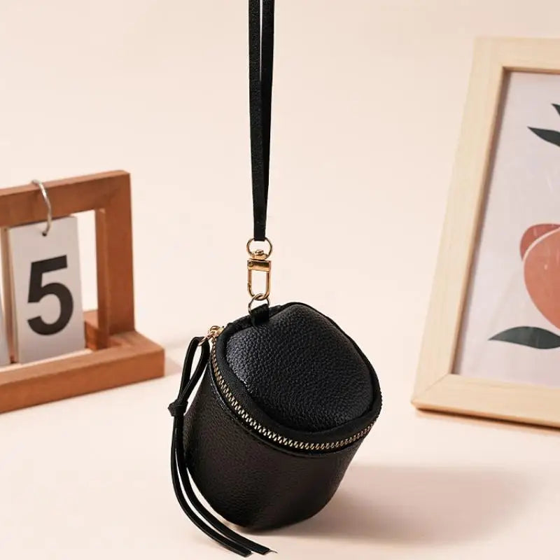 Vintage PU Leather Cosmetic Bag – Zipper Travel Makeup Pouch Cosmetic Travel Bag Oasis Select Black