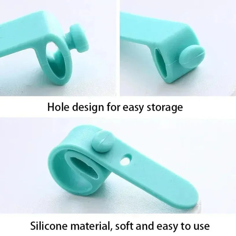 Mobile Phone Data Cable Winder Earphone Clip Charger Cable Organizer Management Soft Silicone Wire Cord Fixer Holder Wire Belt Oasis Select