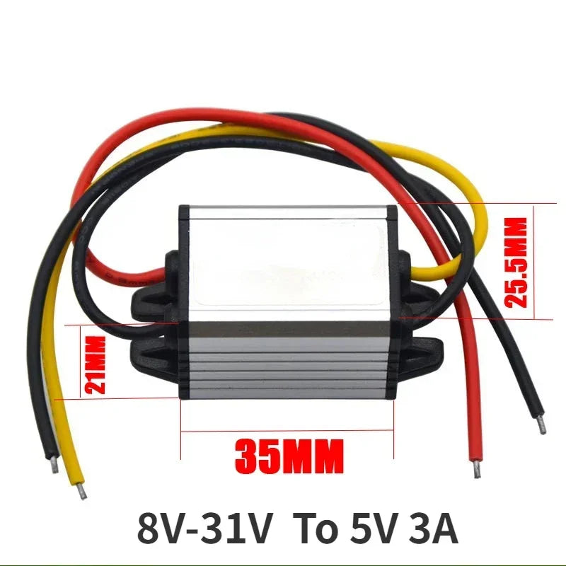 12V24V To 3V 3.3V 3.7V 4.2V 5V 6V 7.5V 9V 12V Power Supply Voltage Converter Buck Step-Down Module DC To DC Converter For Car Oasis Select 8V-31V To 5V 3A