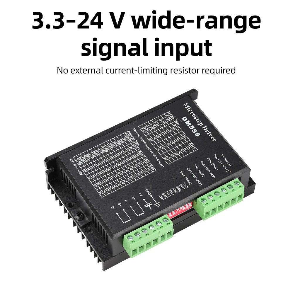 DM542 DM556 DSP Digital Stepper Motor Driver DC 20-50V 4.2A 5.6A 15 Subdivisions for Nema 17 23 42 57 Stepper Motor Oasis Select