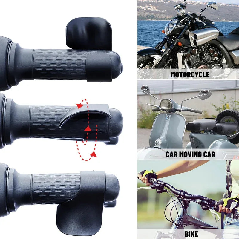 1-4pcs Motorcycle Accelerator Booster Non-Slip Handle Control Assist Grip Handlebar Labor Saver Tools Motor Assist Boosters Clip Oasis Select