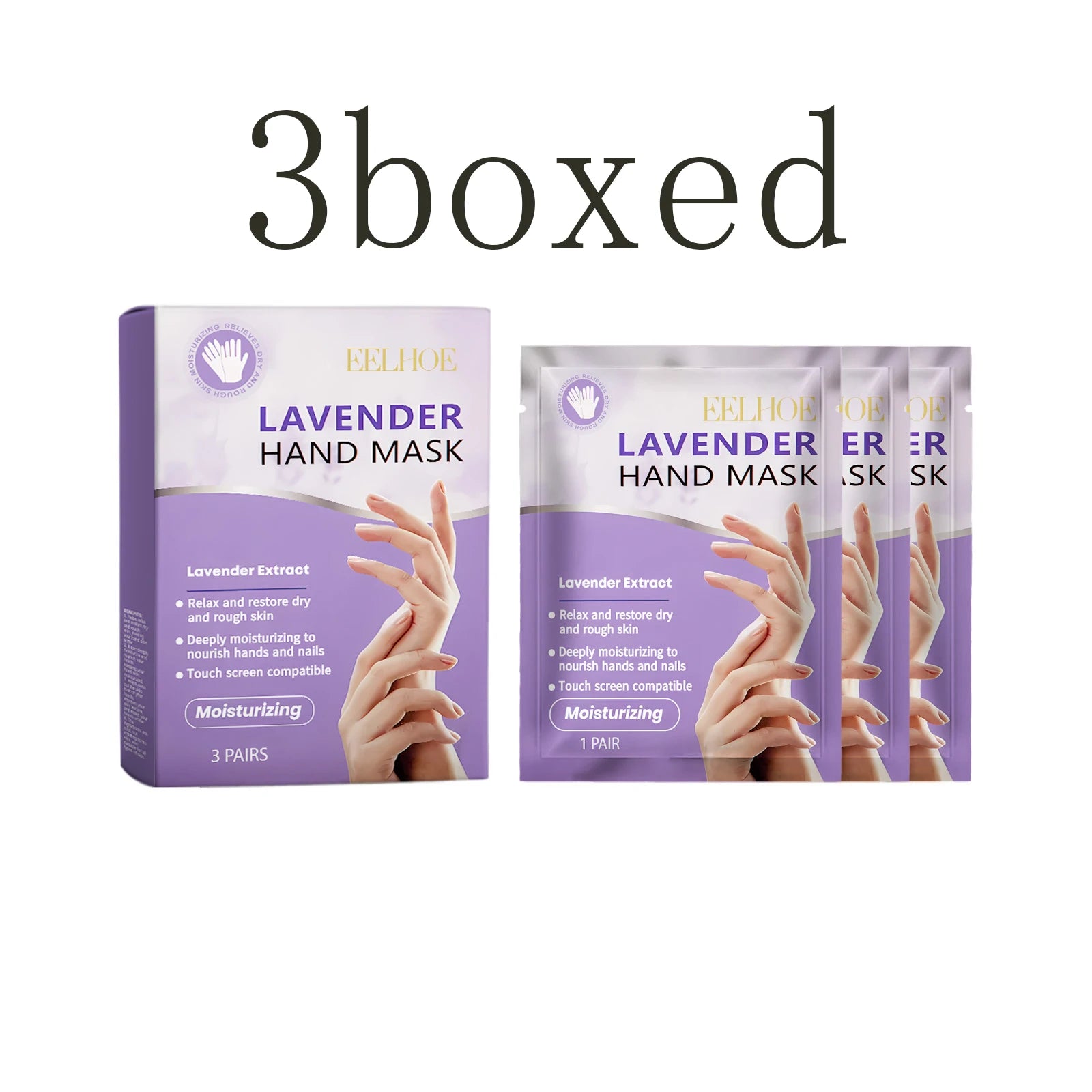 Niacinamide Hand Mask – Moisturizer for Dry Rough Hands (3 Pairs)