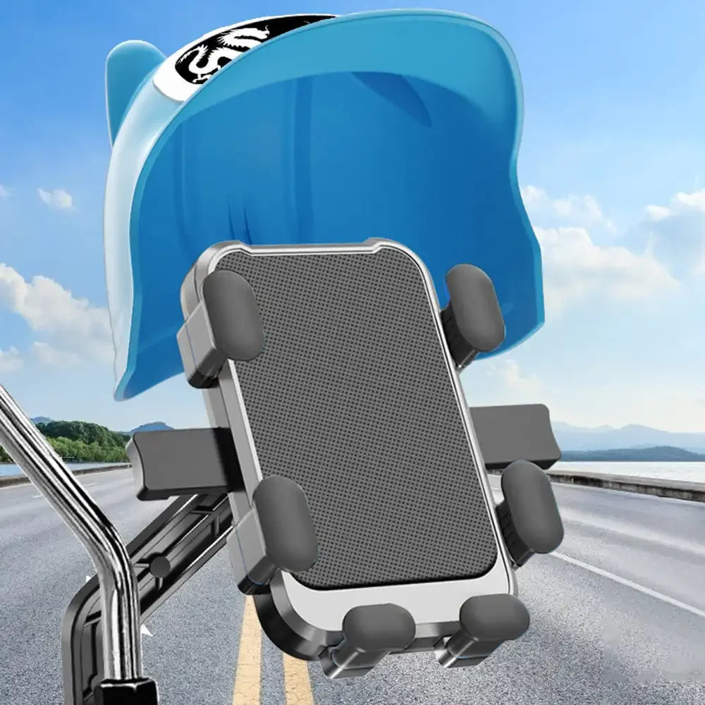 Motorcycle Helmet Phone Holder | Waterproof Sun Shade Mount