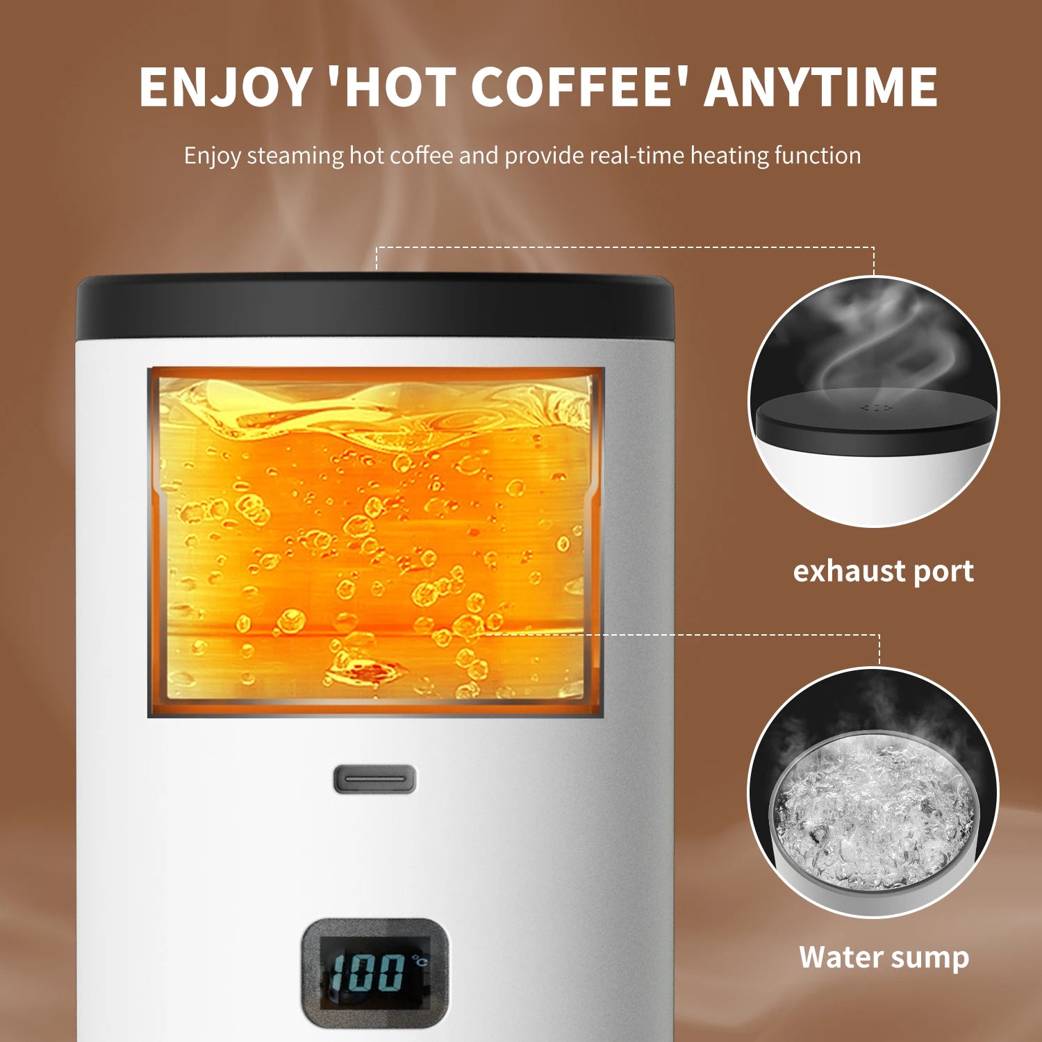 URGGU Portable Capsule Coffee Maker – Wireless Touch Screen