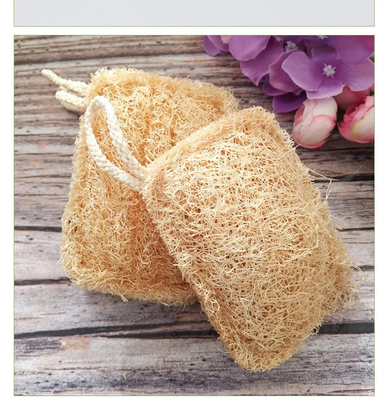 Natural Luffa Sponge for Dishes 3-Pack Eco-Friendly Kitchen Scrubber Non-Stick Oil Stain Removal Durable Dishwashing Pad Pot Pan Oasis Select