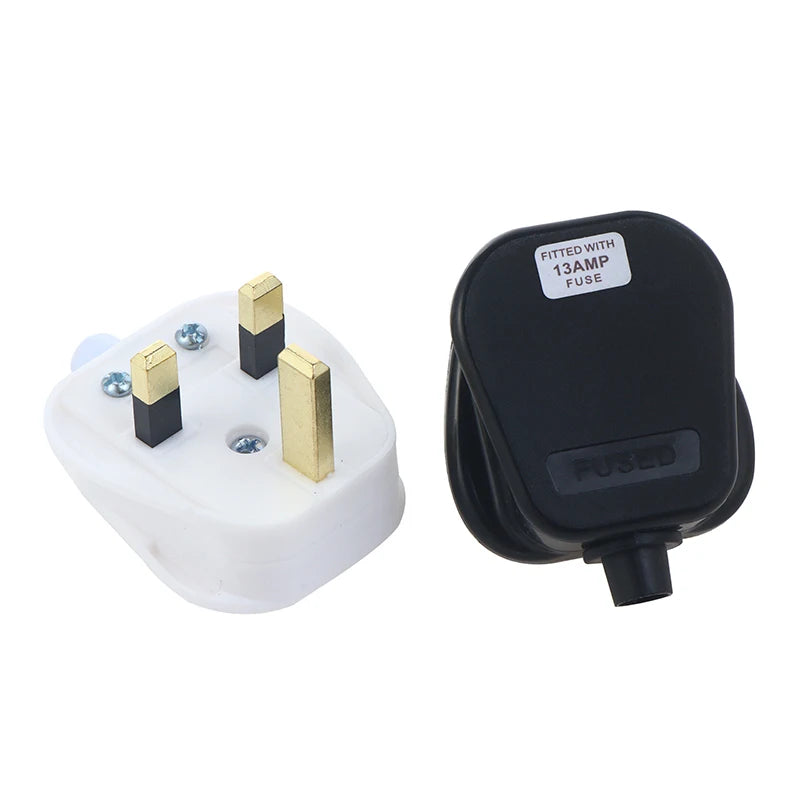UK Type G 13A Fused 3-Pin Mains Plug – Rewirable Connector