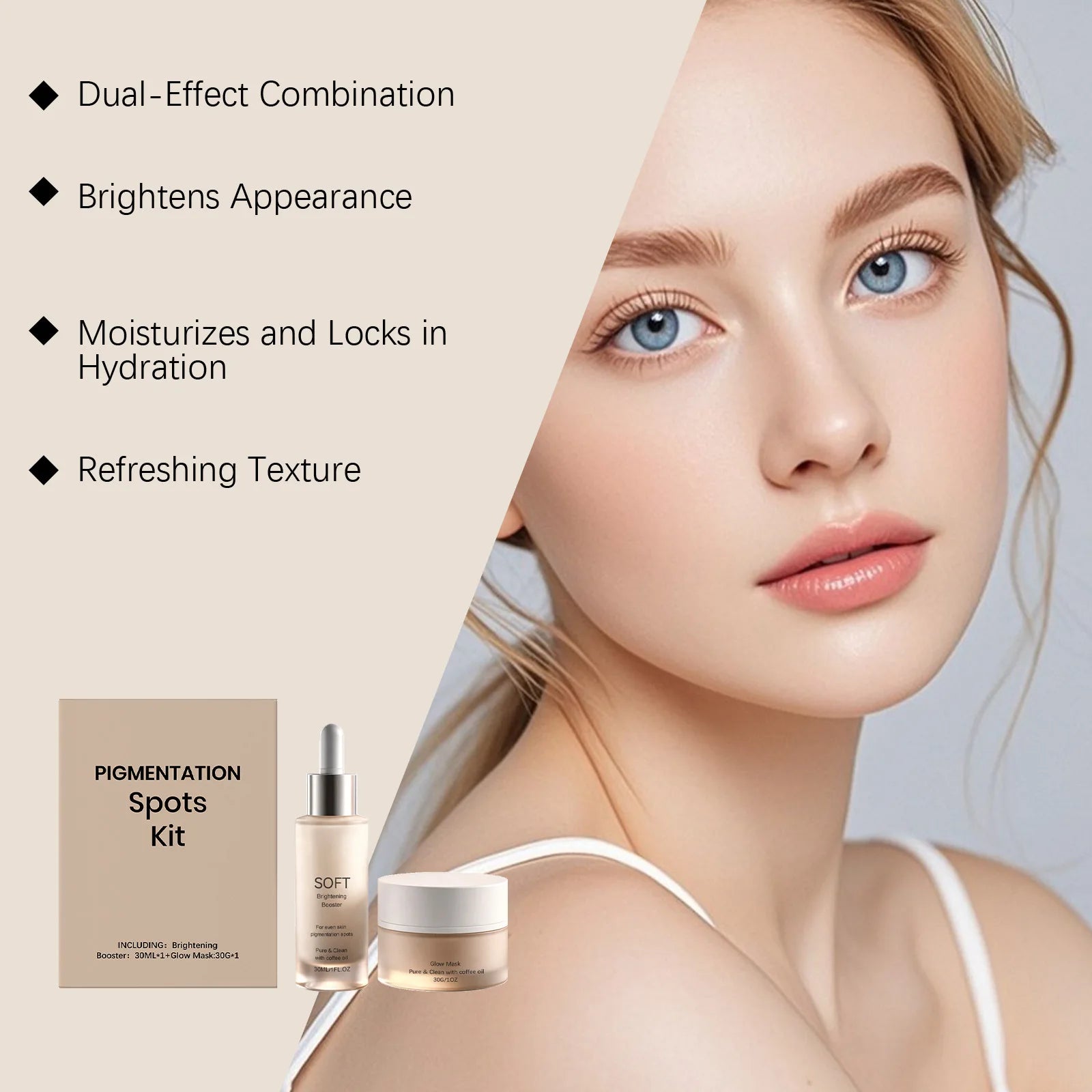 Brightening Essence & Mask Set – Dark Spots & Pigment Skincare Brightening Skincare Set Oasis Select