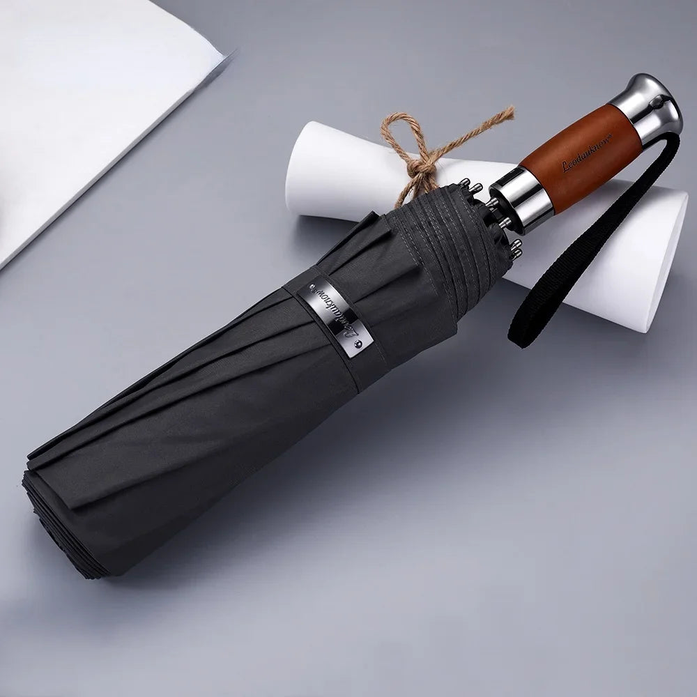 Genuine Brand Large Folding Umbrella Business Men Automatic Umbrellas Windproof Male Parasol Parasol Umbrella Oasis Select