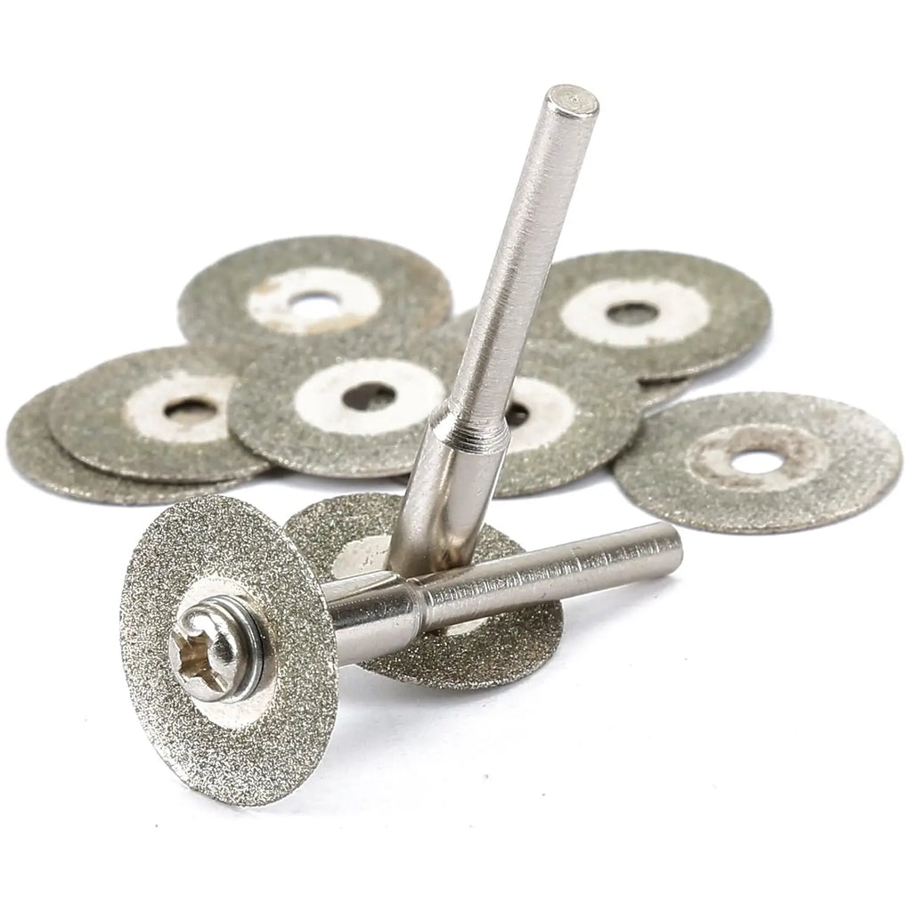 1 Set Diamond Cutting Disc 16mm/20mm/30mm//35mm/40mm Cut Off Wheel 3mm Mandrel Rotary Tool for Jewelry Glass Metal DIY Craft Oasis Select