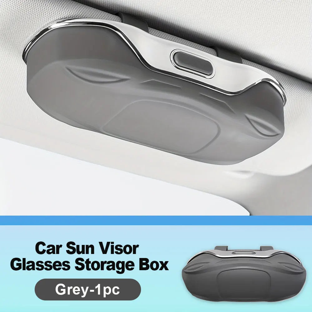 Car Sun Visor Sunglasses Holder – ABS Eyeglass Case