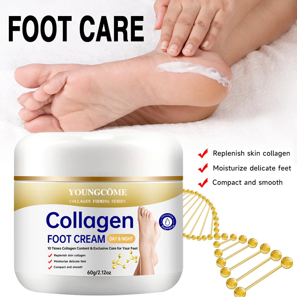 YOUNGCOME Collagen Foot Cream – Heel Repair & Moisturizer 60g