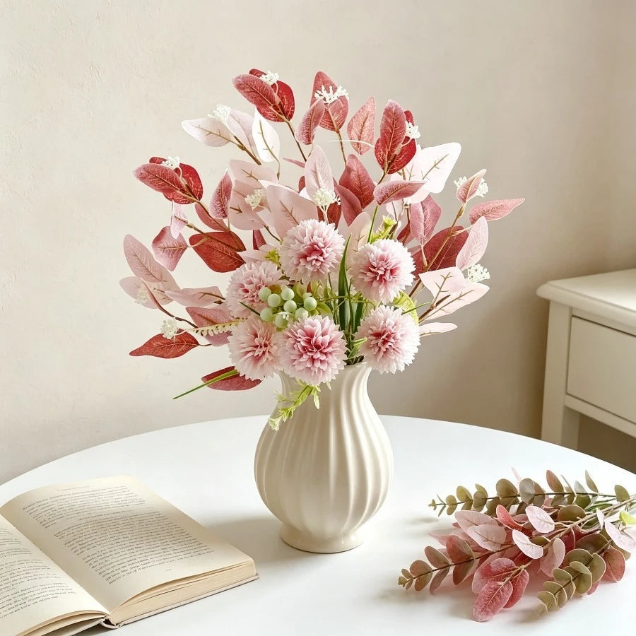 Lifelike Handmade Floral Bundle Composed of Peony and Hydrangea Blooms Long Lasting Artificial Blossom Material DIY Arrangement Oasis Select