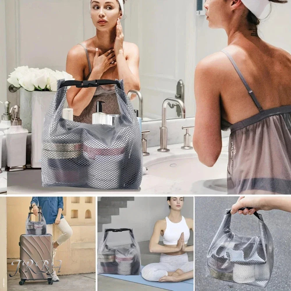 Handheld storage bag, fitness clothing, swim bath bag, large capacity drawstring, men's and women's outdoor shower product bag Oasis Select