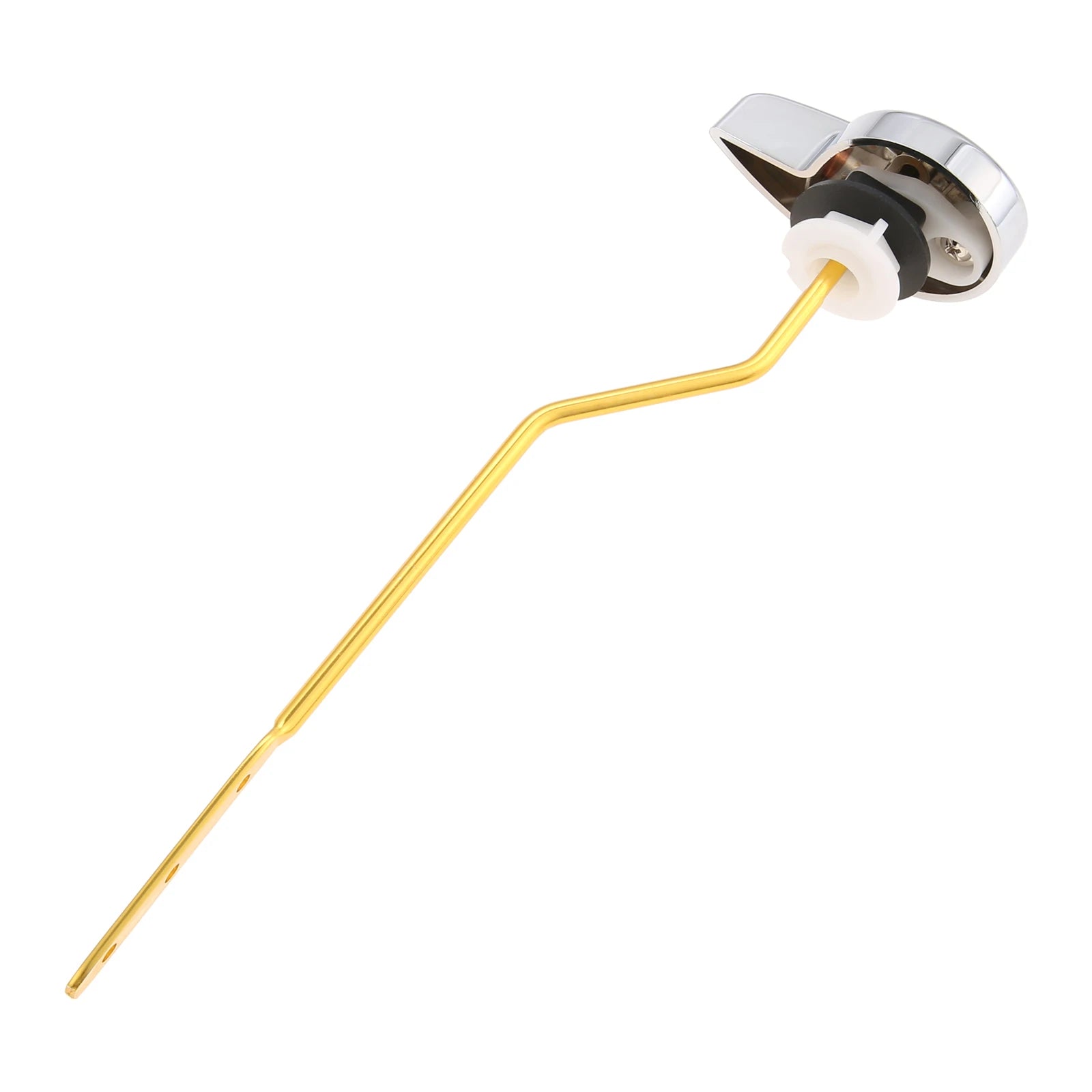 Rust-Proof Chrome Toilet Handle – Side-Mount Curved Lever