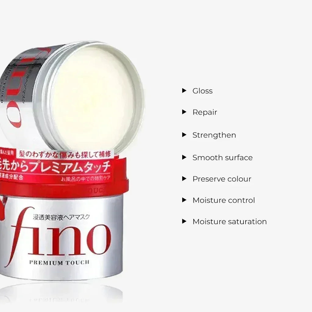 FINO Japan Hair Mask – Squalane, Glutamic Acid, Royal Jelly 230g