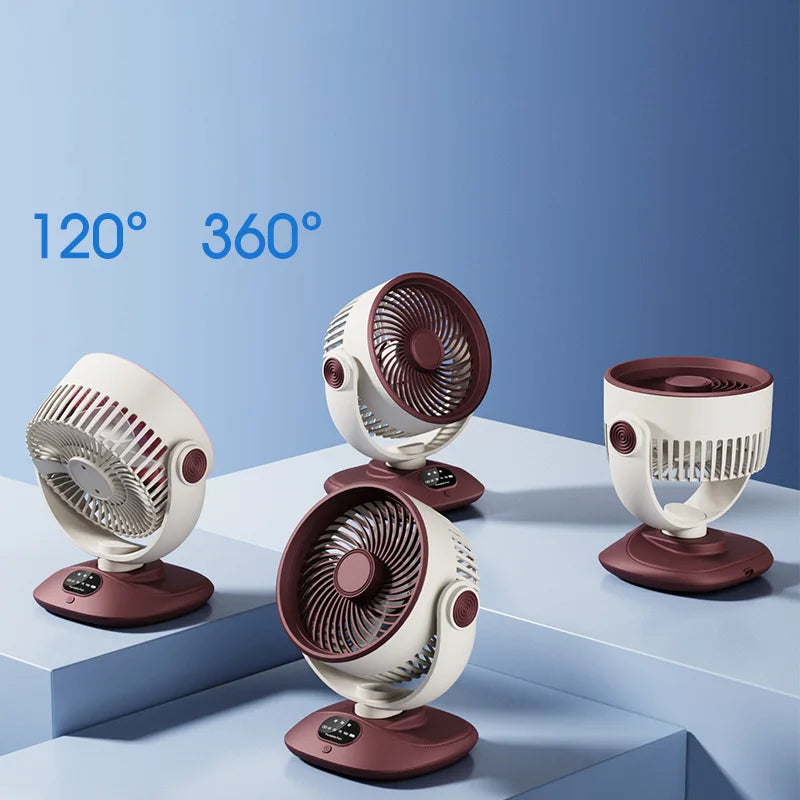 USB Desktop Fan – Quiet 3-Speed Oscillating Mini Table Fan