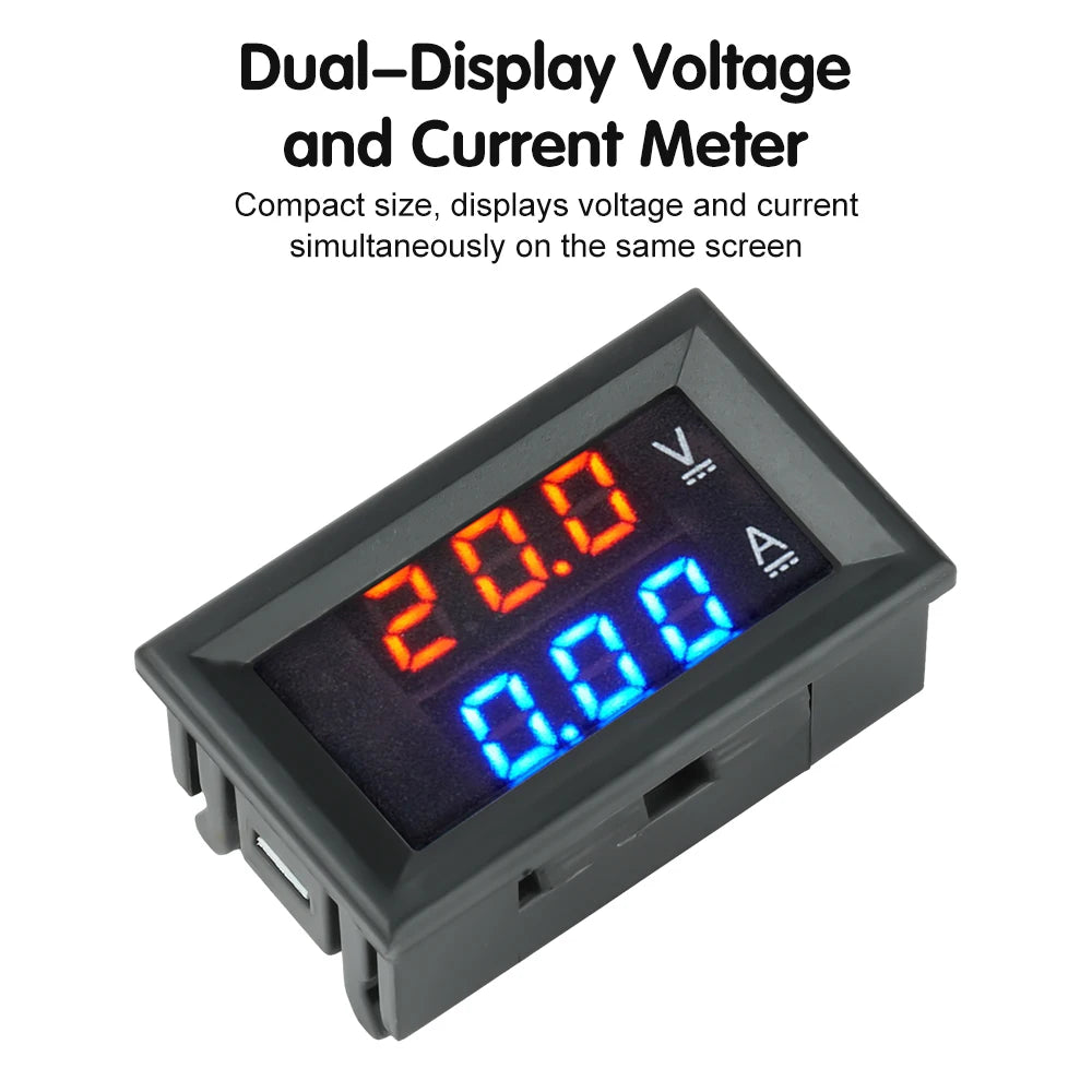 DC 0-300V 10A/50A/100A LED Digital Voltmeter Ammeter Car Motocycle Voltage Current Meter Volt Detector Tester Monitor H28UI5 Oasis Select