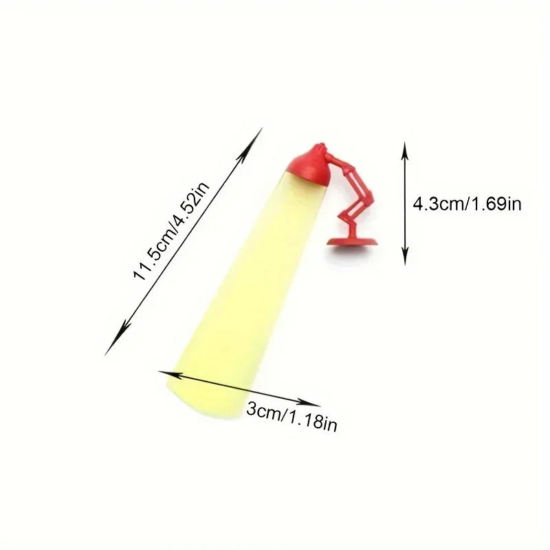 1pc Unique Cartoon Desk Lamp Shape Bookmark - Perfect for Office Stationery Oasis Select