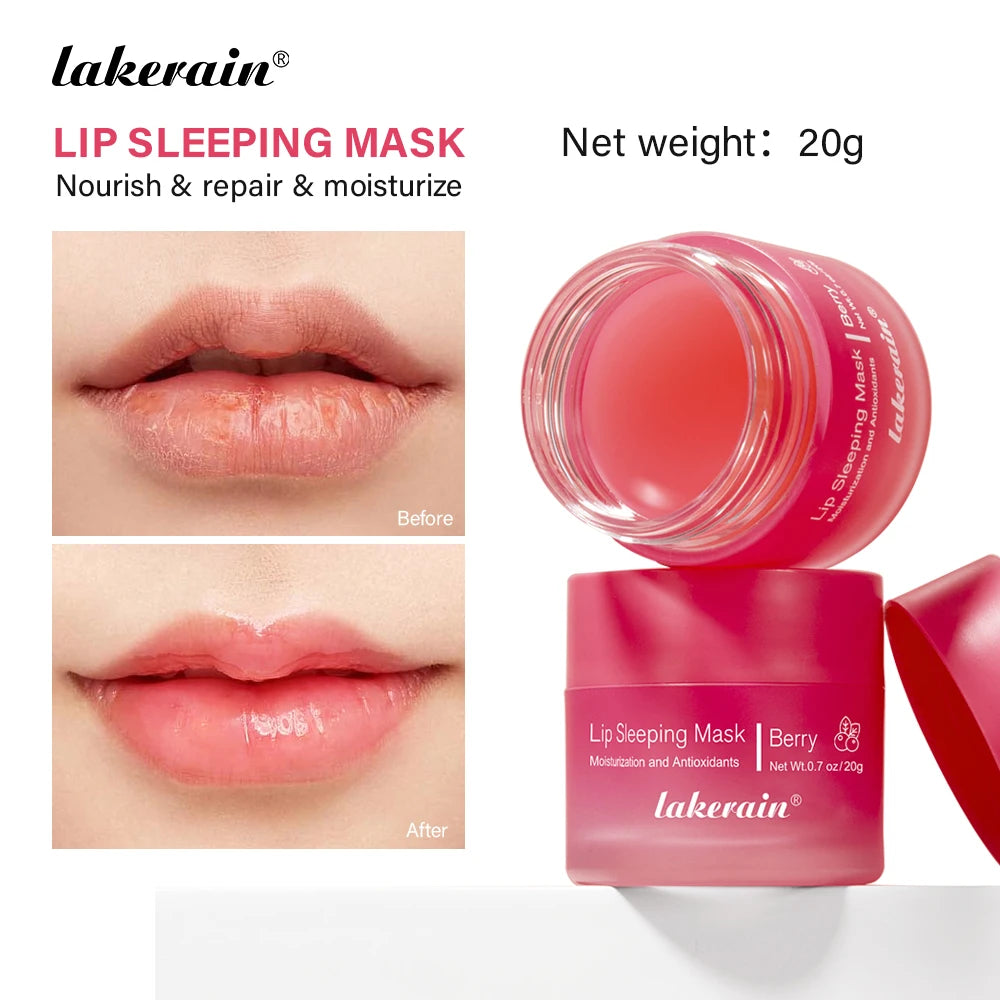 20g Moisturizing Lip Mask Night Sleeping Lips Care Maintenance Fades Lip Lines Relieves Lipitis Lip Care Products Oasis Select