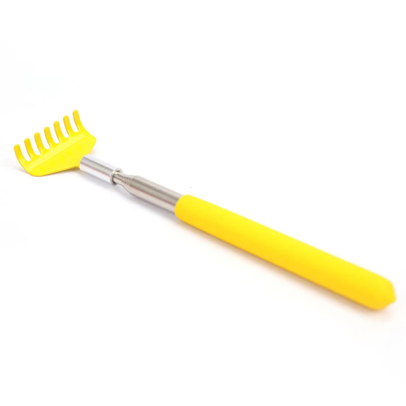 Extendable Portable Telescoping Metal Back Scratchers Hand Massager With Handles For Thanksgiving Birthday Christmas Gifts Oasis Select Yellow