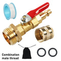 Brass Male Head Quick Aging 3/4 Inch Male Thread Suitable for RV1/4 Inch Quick Connector Explosion-proof Joint Oasis Select a set Male thread