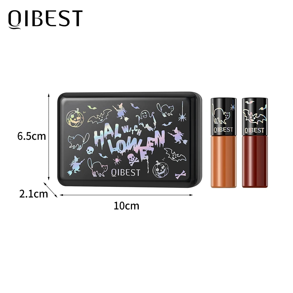 QiBest Halloween Matte Liquid Lipstick Set – 6 Bold Colors