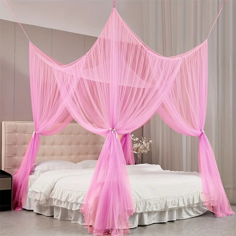 Elegant Rainbow Mosquito Net - Large Bed Canopy with Drawstring Closure, Perfect for Outdoor & Indoor Use Oasis Select