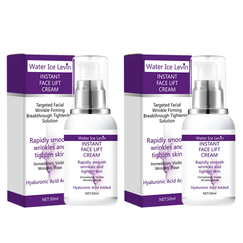 Instant face lift cream with hyaluronic acid for wrinkles. Firming solution. Oasis Select 2pcs