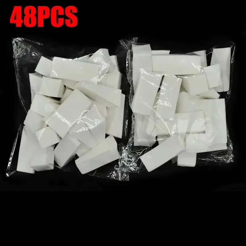 1/12/24/96 Pcs/Set Triangle Soft Makeup Sponge Face Foundation Concealer Cream Powder Blend Smearing Puff Cosmetic Tool Oasis Select 48pcs