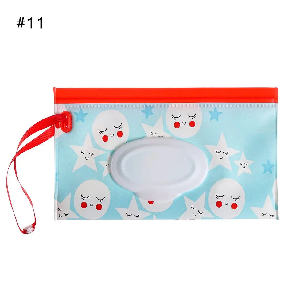 1pc Useful Outdoor Flip Cover Carrying Case Portable Baby Product Stroller Accessories Wet Wipes Bag Tissue Box Cosmetic Pouch Oasis Select 11